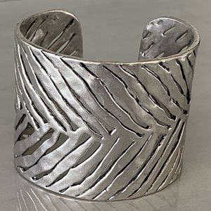 Lucky Brand Silvertone Cuff Bracelet